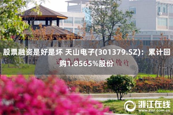 股票融资是好是坏 天山电子(301379.SZ)：累计回购1.8565%股份