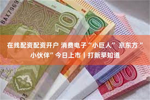 在线配资配资开户 消费电子“小巨人” 京东方“小伙伴”今日上市丨打新早知道