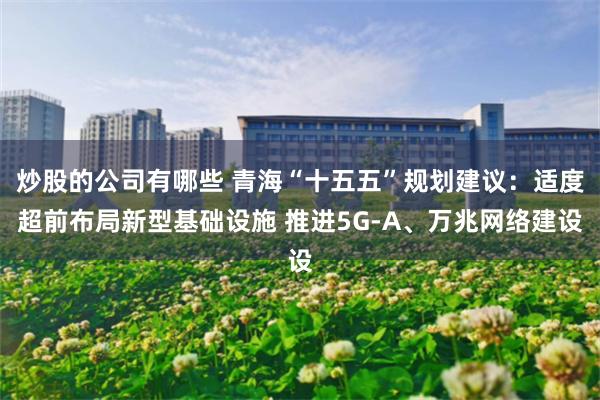 炒股的公司有哪些 青海“十五五”规划建议：适度超前布局新型基础设施 推进5G-A、万兆网络建设